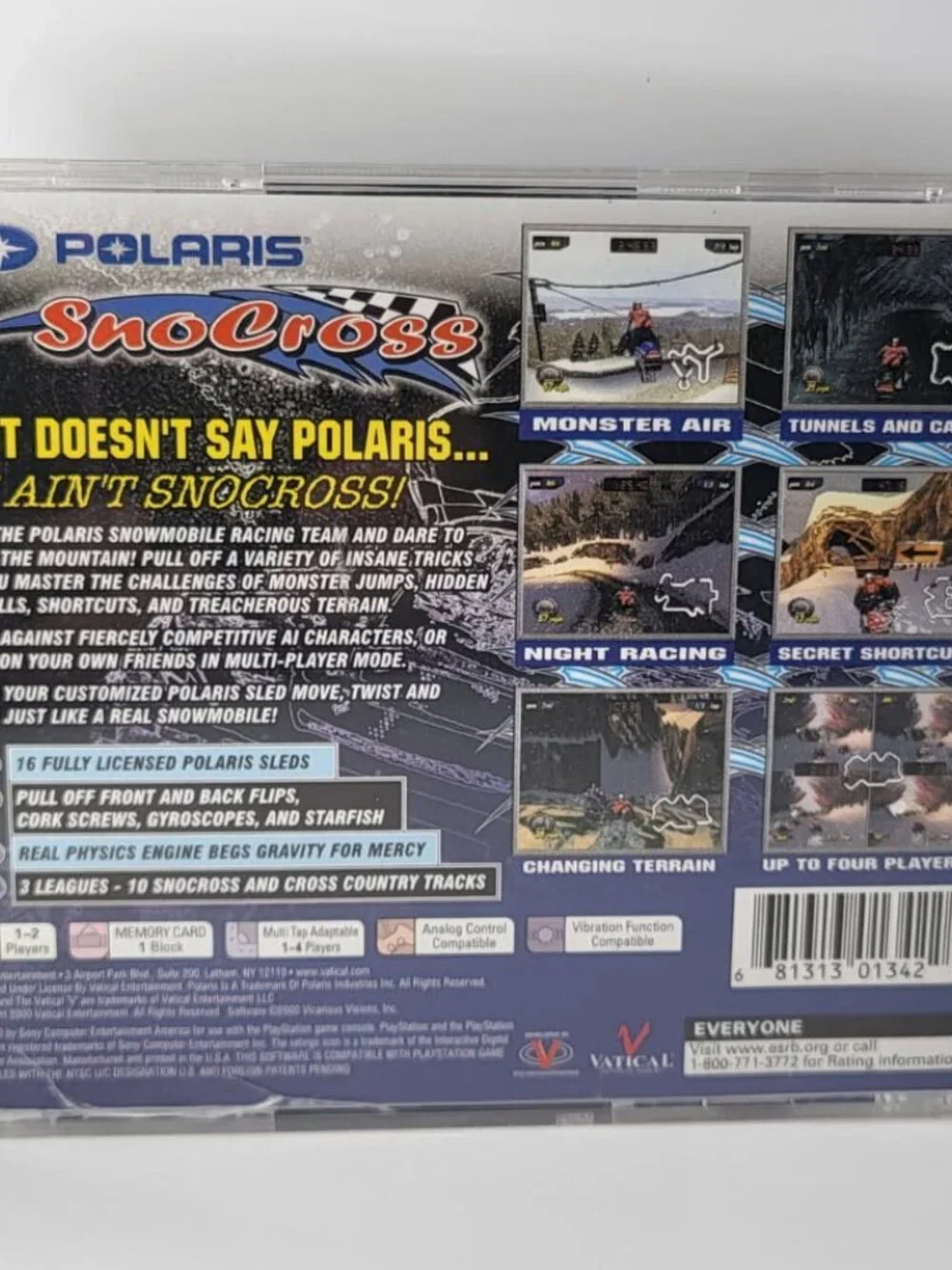 Polaris SnoCross - Sony PlayStation 1 CIB Great Condition Tested/Works PS1